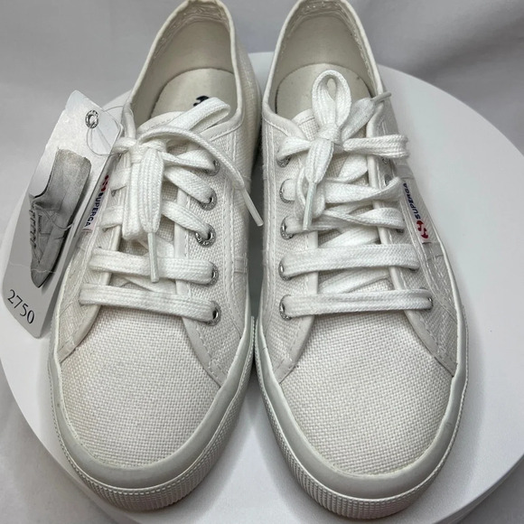 Superga White Platform Sneakers Size 4.5 – Canvas – New with Tags - Picture 3 of 12